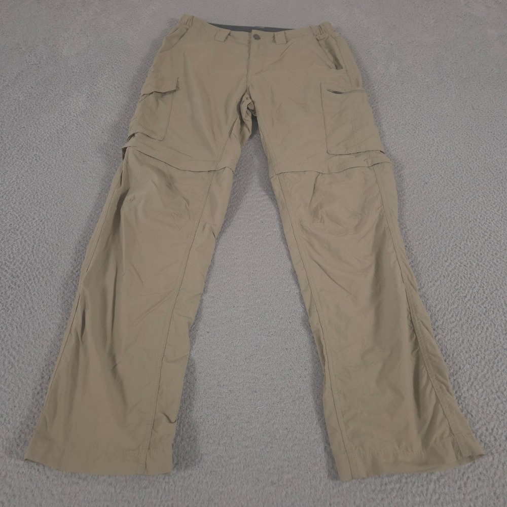 Columbia Pants Mens 32x32 Tan Silver Ridge Convertible Straight Leg Nylon Cargo